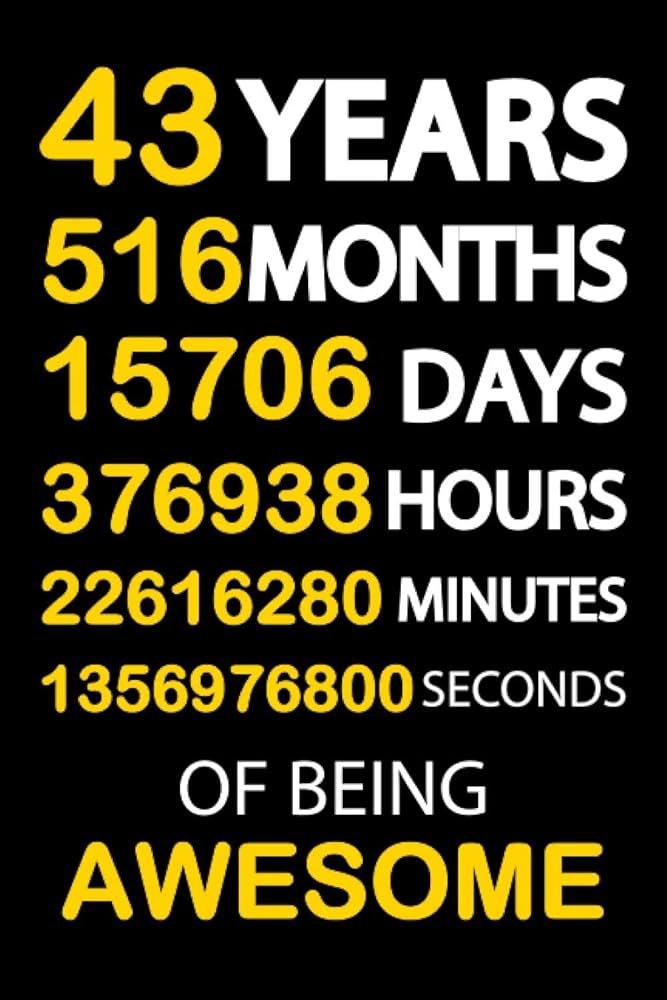 Discover How Many Days Is 43 Years: Understanding The Duration